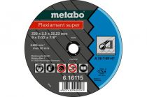 Отрезной круг Metabo 125х2,0х22,23мм Flexiamant Super А 36-Т прямой  616107000