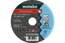 Отрезной круг Metabo 150х1,6х22,23мм Flexiarapid Inox A 30-R прямой  616183000