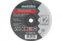 Отрезной круг Metabo 230х1,9х22,23мм Flexiarapid алюминий A 46 P изогнутый  616516000